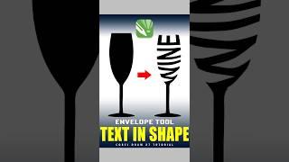 Text in Shape- CorelDraw Shorts Tutorial #shorts #coreldraw #envelopetool #coreldrawtutorial #viral