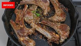 Lamb Chops with Pan Fried Potatoes Recipe | How to Cook Lamb Chops with Potatoes | Infoods