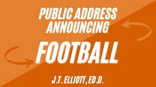 Football Public Address Announcing for Beginners