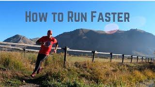 How to Run Faster.