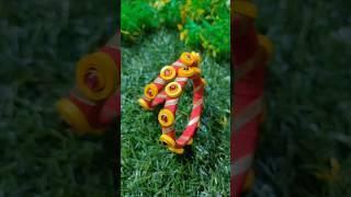 Festive DIY 6/30  | Navratri bangles  | #shorts #art