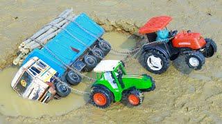 Tata Signa Tipper And Volvo Dumper Accident Pulling Out JCB Mahindra Tractor Eicher Tractor ? CS Toy