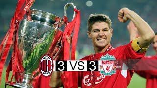 Liverpool vs AC Milan | 3-3 | extended highlights and Goals | UCL final 2005