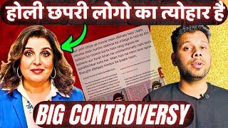 Farah Khan Holi Remark Controversy @FarahKhanK #farahkhan #holi #bollywood #youtuber