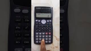 Calculate Tangent π/4 Value Using Calculator | Casio fx-100MS #calculator #mathtricks #trigonometry