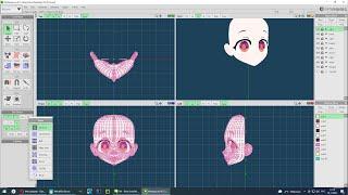 Yashiro Nene's face test. Metasequoia 4