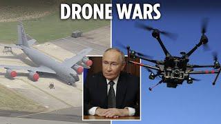 Fears swarms of RUSSIAN drones are targeting US airbases in UK which are set to store nukes