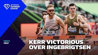 Josh Kerr breaks British mile record to beat Jakob Ingebrigtsen in Eugene - Wanda Diamond League