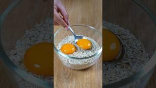 ¡No comas pan! si tienes 2 huevos y una taza de avena, haz esta receta en 5 minutos. #recetas