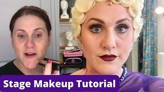 Stage Makeup Tutorial - Make Eyes & Lips look Bigger & Apply False Lashes