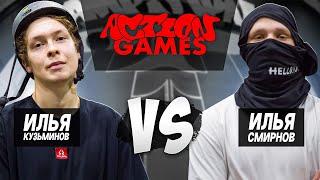 БИТВА САМОКАТЕРОВ ACTION GAMES / ИЛЬЯ КУЗЬМИНОВ VS ИЛЬЯ СМИРНОВ