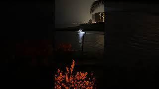 BOAT EXITING FLORIDA INLET AT NIGHT #boating