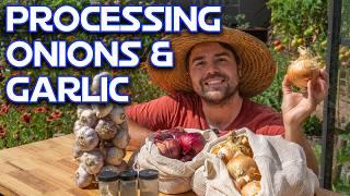 How I Harvest, Cure, and Store My Onions & Garlic So They Last!