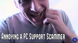 Annoying a PC Support Scammer until he loses his temper (5:36)