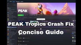 PEAK Tropics Crash Fix 22/JUNE, Concise Guide