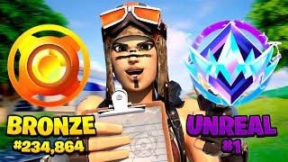Bronze to UNREAL Solo Ranked Speedrun... (Fortnite Chapter 6 Season 2)
