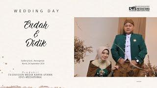 LIVE Wedding Endah & Didik  CALLISTA Audio  DVS MEDIATAMA  26 September 2024 