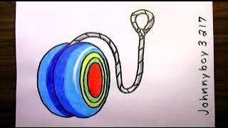 How to Draw a Yoyo Drawing ️ Step by Step Easy Wow Championship Hobby #viral #2024 ️⏳ Sport