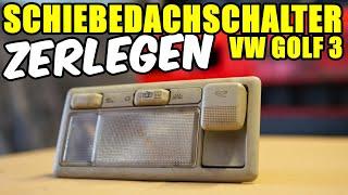 VW GOLF 3 SCHIEBEDACHSCHALTER (1) ZERLEGEN TUTORIAL / ANLEITUNG