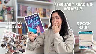 what I read in February, reading journal updates, books spreads & book haul ️