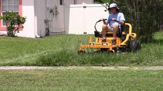 Mowing Tall Thick Grass with a Brand New Cub Cadet Zero Turn!