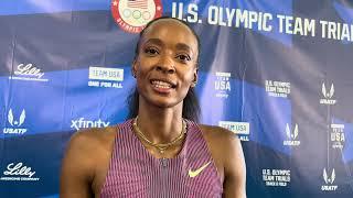 Dalilah Muhammad Breaks Down the Depth of the Women's 400mH After Her Last U.S. Olympic Trials