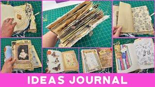 junk journal flip through - ideas journal #junkjournalideas