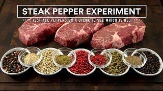 Which PEPPER is BEST for STEAKS? The STEAK PEPPER Experiment!