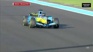 Fernando Alonso is back on the track with Renault R25!