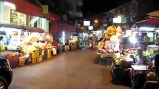 pattaya walking street area food vendors chonburi thailand.AVI