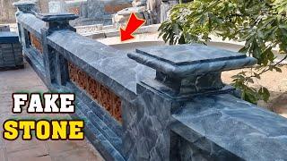 Amazing Techniques Imitation Stone Paint - How To Fake Stone Create Patterns On The Fence