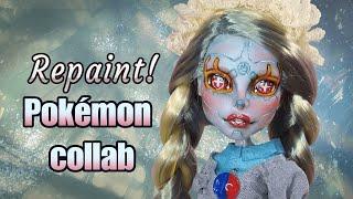 Magearna Repaint || Pokémon 2023 collab || Elle Eedee Monster High Doll #repaint  || Custom Art Doll