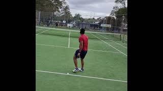 Small rally of the day ended with unforced error #tennis #tennisfun #tennisshorts