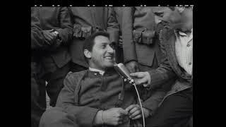 Vittorio Gassman e Alberto Sordi sul set de "La grande guerra", 1959