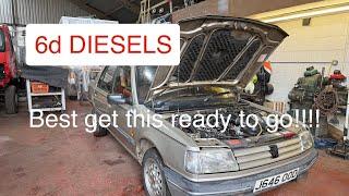 It’s French! It’s gold… and it could be yours !!! Peugeot 309 turbo diesel fixing