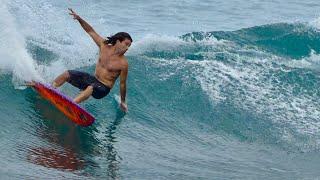 Mason Ho Surfing With BABY BEAR