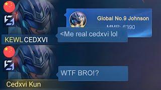 I MET ANOTHER CEDXVI in SOLO RANK!(He says im fake) - Mobile Legends