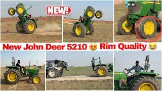 Stunt going wrong  बिना तेल खोले इतना pickup  Johndeere 5210 v/s New holland 3630 tochan