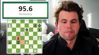 Magnus Carlsen PLAYS with 95.6% ACCURACY vs. Arjun Erigaisi in BLITZ GAME!