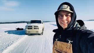 Ice road fishing adventure! (Nemeiben lake)