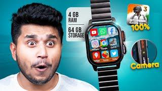 Most Powerful 4G Android Smartwatch️|| With 4GB + 64GB Storage|| BGMi,FreeFire|| Firebollt Snapp