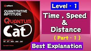 Time Speed & Distance | Quantum Cat by Sarvesh Kumar Verma | LEVEL - 1 | (Part -1)