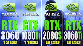 RTX 3060 vs GTX 1080Ti vs RTX 2080 SUPER vs RTX 3060Ti || PC GAMES TEST ||