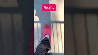 Expectation VS HARSH reality of skateboarding! #skateboarding #skate #sk8 #shorts