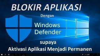 Cara blokir aplikasi menggunakan Windows Firewall supaya akitvasi nya menjadi permanen di Windows 10