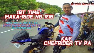 YAMAHA R15 V3 ni ChefRiderTV| TEST RIDE