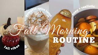 COZY FALL MORNING ROUTINE! | SELF CARE, HYGIENE & COOKING |  RELAXING & PRODUCTIVE MORNING WITH ME