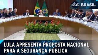 Lula defende pacto contra o crime organizado em reunião com governadores | SBT Brasil (31/10/24)