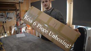 Koa 6 Piece Set Unboxing! Super Unique Build! JKM Guitars