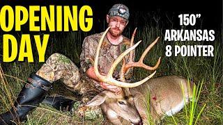 BOW HUNTING a GIANT Arkansas 8 Pointer! (Opening Day)